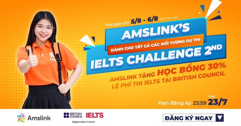 Amslink tổ chức thi thử IELTS lần 2